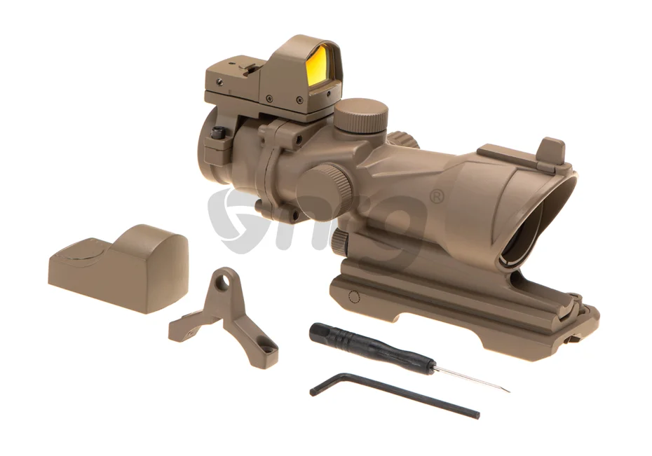 Aim-O combo combat scope ACOG 4x32IR / Reflex Sight QD Desert 6