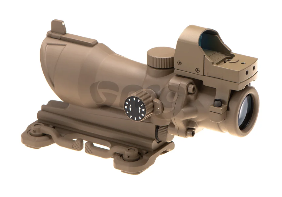 Aim-O combo combat scope ACOG 4x32IR / Reflex Sight QD Desert 5