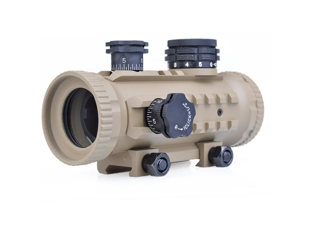 Aim-O dot sight 1x30 cu sine laterale desert
