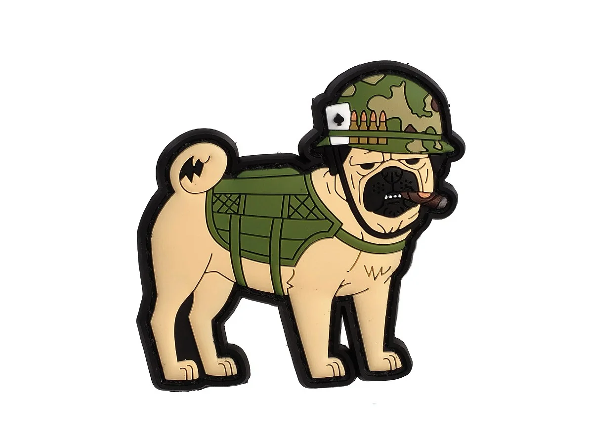 Airsoftology patch "Nam Pug Tactipug"