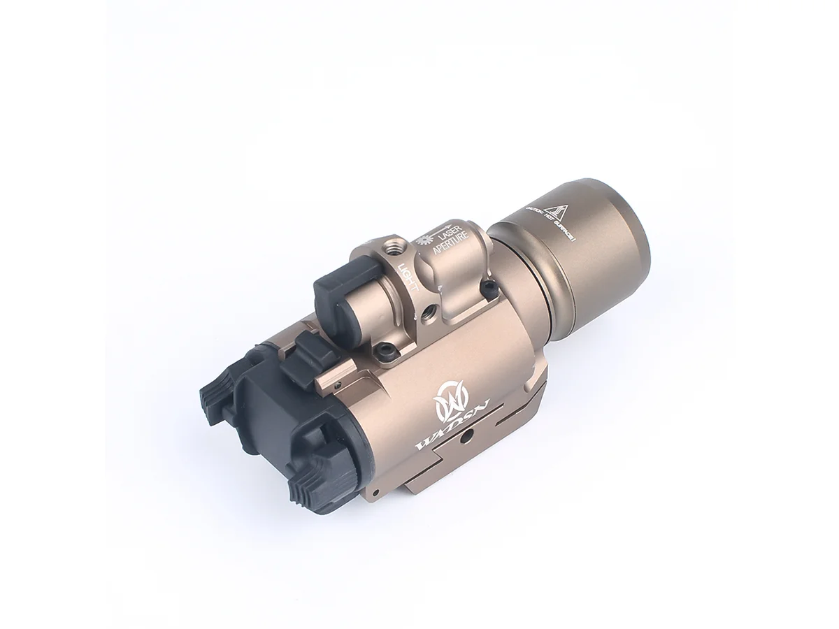 WADSN lanterna tactica + laser Rosu X400 Dark Earth